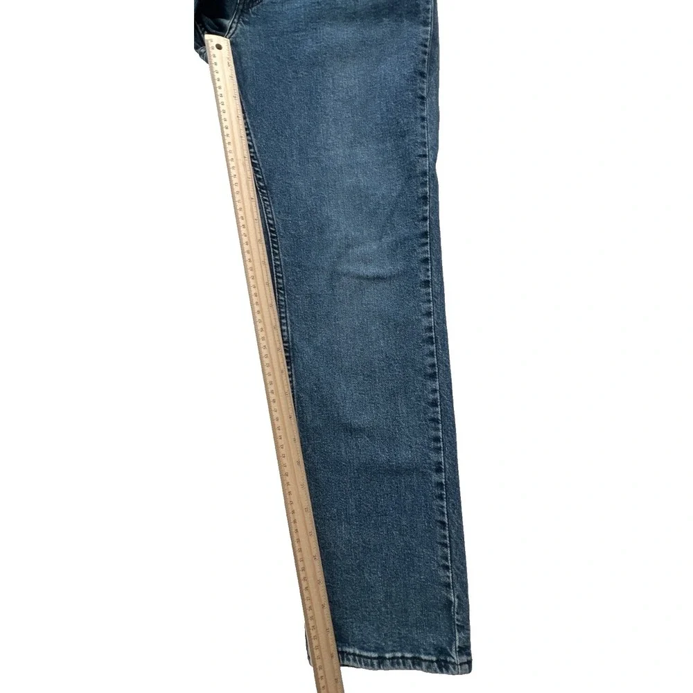 Levis Jeans 34x30 511 Slim Fit Mens Medium Wash Blue Distressed Classic Denim